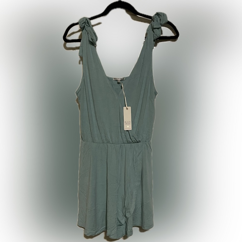 Black Swan Dusty Blue Romper